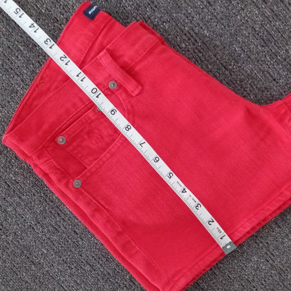 💋Ralph Lauren Sport💋 - Red Stretch Denim Short - Picture 10 of 13